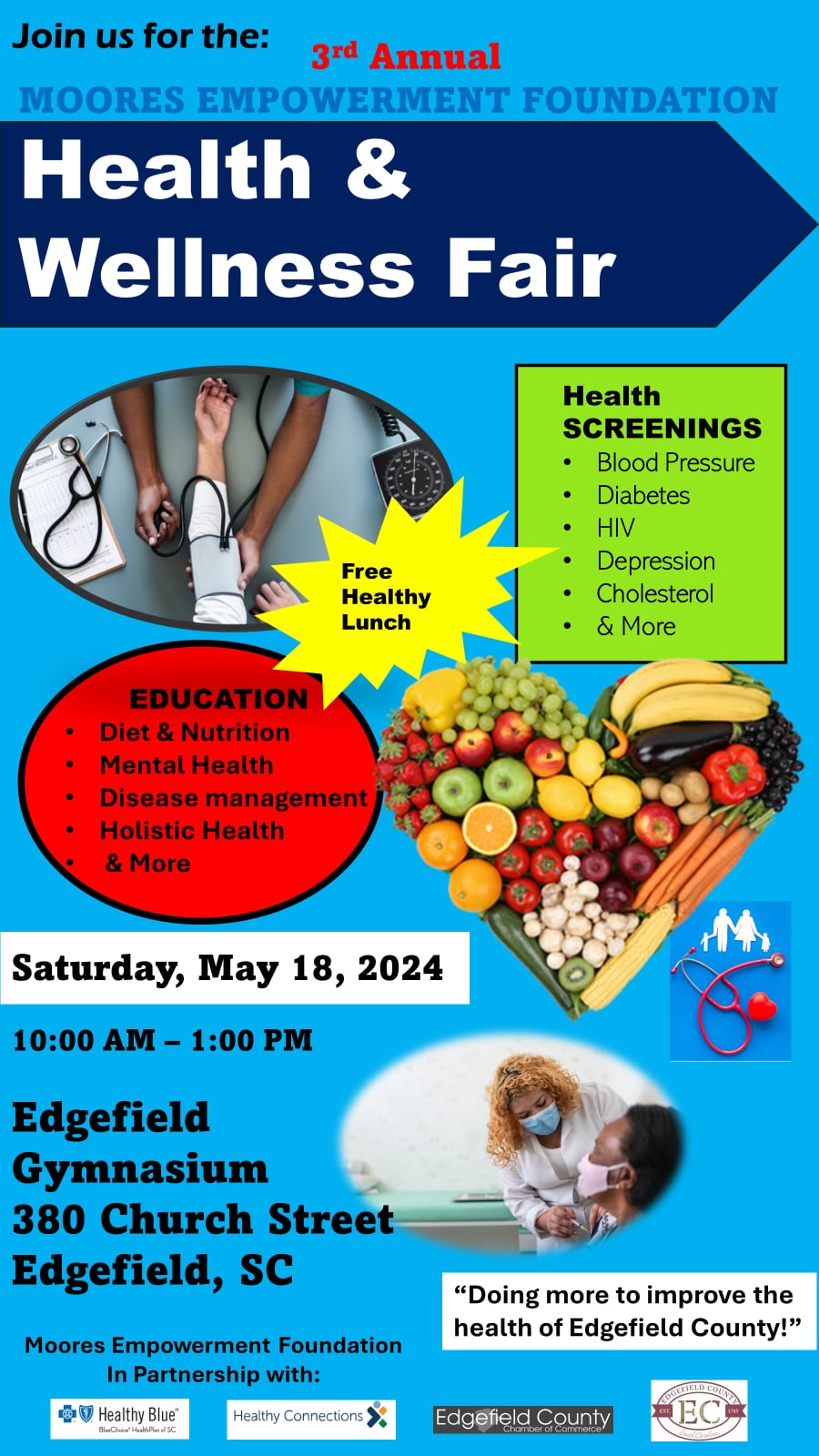 3rd Annual Moores Empowerment Foundation Health & Wellness Fair