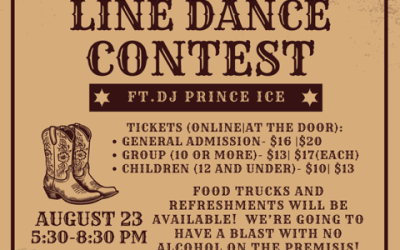 BOOTS ON THE GROUND LINE DANCE FESTIVAL- Aug. 23, 2025 5:30-8:30